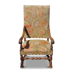 кресло Людовика XIII из орехового дерева