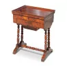 Napoleon III worker in mahogany mounted on maple, top … - Moinat - End tables, Bouillotte tables, Bedside tables, Pedestal tables