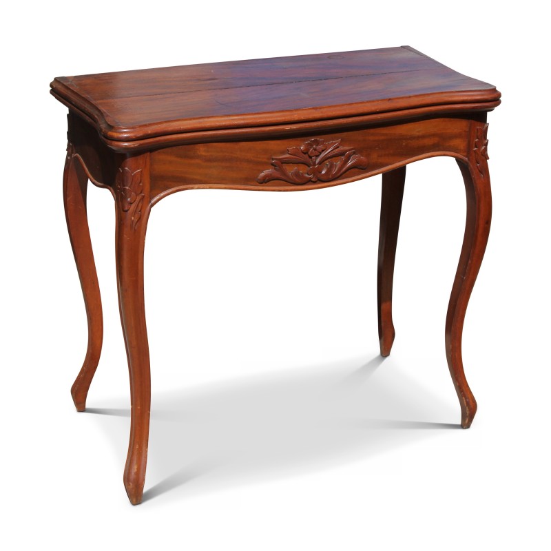 Napoleon III games table in speckled mahogany. Late 19th... - Moinat - Bridge tables, Changer tables Napoleon III games table in speckled mahogany. Late 19th... - Moinat - Bridge tables, Changer tables