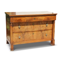 комод Directoire из орехового дерева с отдельными колоннами и 3 …