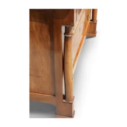 个 Directoire 胡桃木抽屉柜，带独立柱子和 3 个……