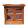 Маленькая витрина в стиле Луи-Филиппа с 2 дверцами из орехового дерева с выдвижным ящиком. - Moinat - Этажерки, Книжные шкафы, Витрины
