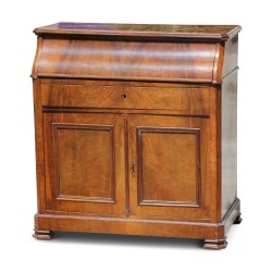 Walnut washbasin cabinet with Carrara marble interior …