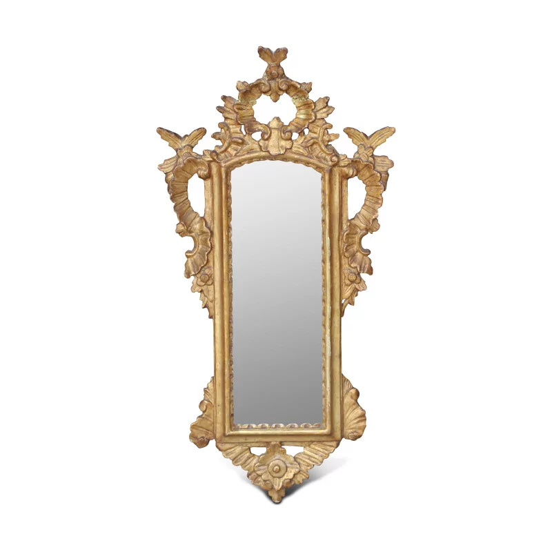 Mirror with carved gilt wood frame. Italy . - Moinat - Mirrors