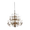 Lustre hollandais en bronze et laiton - Moinat - Lustres, Plafonniers