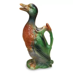 pitcher in the shape of a duck.