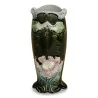 slip vase with floral decorations. France. - Moinat - Boxes, Urns, Vases