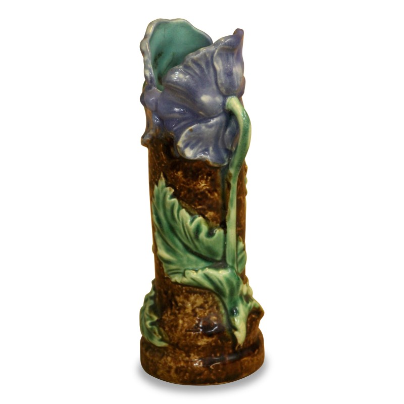 slip vase with floral decorations. France. - Moinat - Boxes, Urns, Vases slip vase with floral decorations. France. - Moinat - Boxes, Urns, Vases