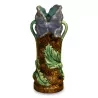 slip vase with floral decorations. France. - Moinat - Boxes, Urns, Vases