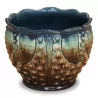 Slip pot with octopus decorations. France. - Moinat - Flowerpot holders, Interior planters