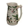 slip pitcher decorated with flowering branches. - Moinat - Chinaware, Porcelain