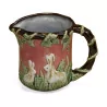 slip pitcher decorated with rabbits. - Moinat - Chinaware, Porcelain