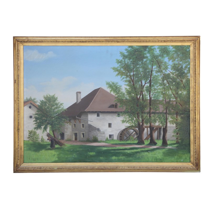Ölgemälde auf Leinwand „Farmhouse“ signiert von L. JACQUES (no … - Moinat - Gemälden - Landschaften Ölgemälde auf Leinwand „Farmhouse“ signiert von L. JACQUES (no … - Moinat - Gemälden - Landschaften