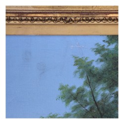 Ölgemälde auf Leinwand „Farmhouse“ signiert von L. JACQUES (no …