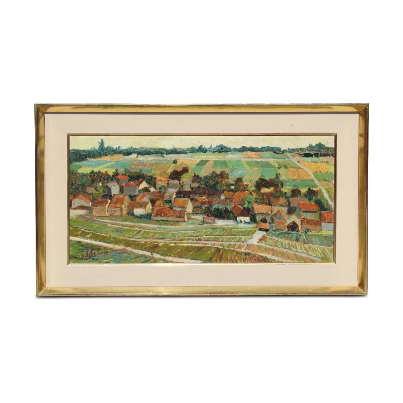 幅布面油画“Village de Gilly”，署名较低…… - Moinat - 画 - 景观