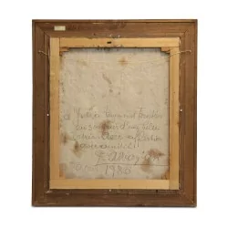 布面油画静物“...中的花束”