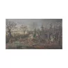 Oil painting on canvas “Hunting scene” signed Otto PROGEL … - Moinat - Painting - Miscellaneous