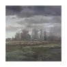 Huile sur toile "Campagne" de Leopold DESBROSSES (1821-1908) - Moinat - Tableaux - Paysage