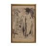 Lithograph painting “Characters” - Moinat - Prints, Reproductions