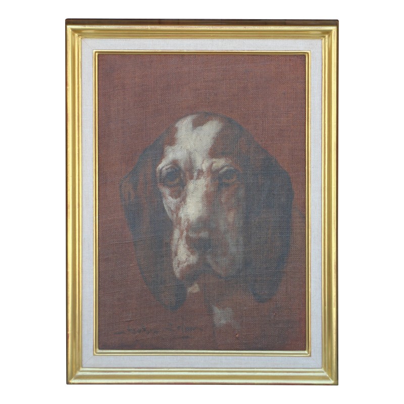 Huile sur toile, marouflée "Le chien" - Moinat - Tableaux - Divers Huile sur toile, marouflée "Le chien" - Moinat - Tableaux - Divers