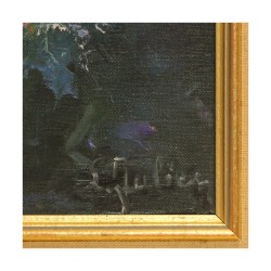 Ölgemälde auf Leinwand Stillleben „Blumen“ signiert Louise …