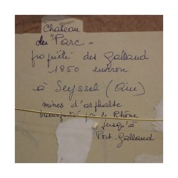 表复制品“Seyssel 的 Château du Parc”。