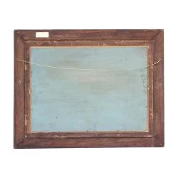 Tableau huile sur panneau "Campagne"