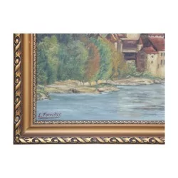 布面油画“西庸城堡和牙齿