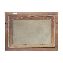 Tableau huile sur toile "Château de Chillon et les dents du