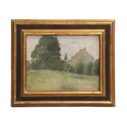 Ölgemälde auf Leinwand „Landschaft“ Genfer Schule XIX. …