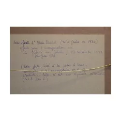 Tableau eau forte “Ville imaginaire” signée Alain BABEL (1936)