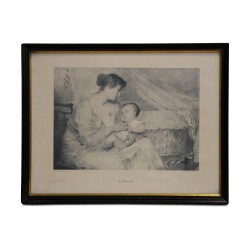 Tableau gravure "La maternité"