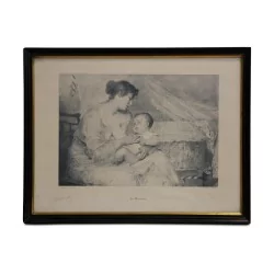 Tableau gravure "La maternité"