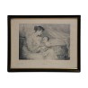 Tableau gravure "La maternité" - Moinat - Gravures