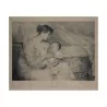 Tableau gravure "La maternité" - Moinat - Gravures