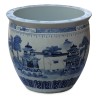 蓝色瓷花盆 - Moinat - 关于花盆, 室内花盆