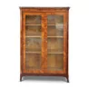 wooden showcase with marble top - Moinat - Bookshelves, Bookcases, Curio cabinets, Vitrines