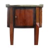 Louis XVI tambour bedside table with marble top and … - Moinat - End tables, Bouillotte tables, Bedside tables, Pedestal tables