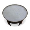 Louis XVI tambour bedside table with marble top and … - Moinat - End tables, Bouillotte tables, Bedside tables, Pedestal tables