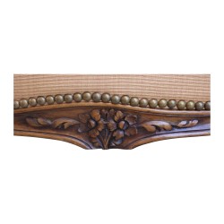 Pair of Louis XV large model gondolas in walnut...