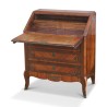 Bureau commode Louis XV marqueté. France. - Moinat - Bureaux cylindre, à abattant, Secrétaires