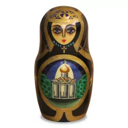 A Russian doll, or matryoshka, is a hollow figure made of …