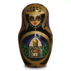 A Russian doll, or matryoshka, is a hollow figure made of …