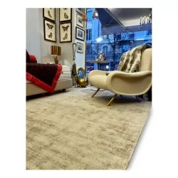 Ковер из 100% растительного шелка цвета Овес.