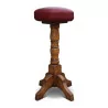 A pair of red leather bar stools - Moinat - Bar stools