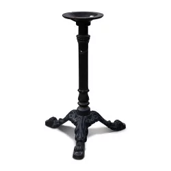 A cast iron leg for a bistro table