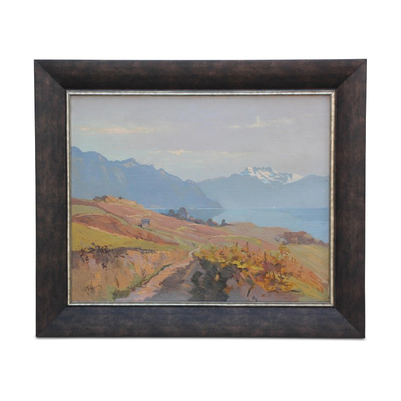 A work “Château du Châtelard” by Charles Parisod - Moinat - Painting - Landscape A work “Château du Châtelard” by Charles Parisod - Moinat - Painting - Landscape