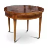 Louis XVI half-moon table in mahogany wood, with 3 trays … - Moinat - Bridge tables, Changer tables