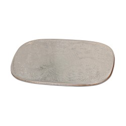 A silver trivet