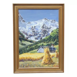 Картина Ж. Батильды. Масло по дереву.